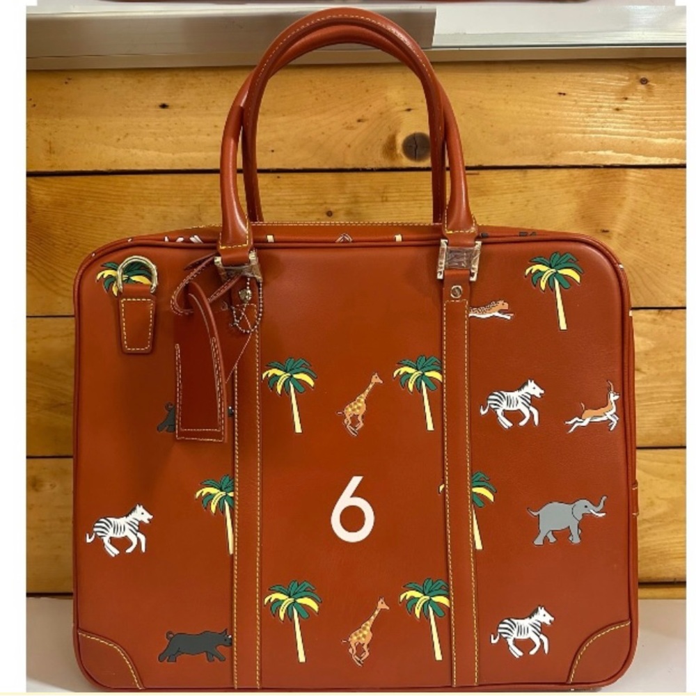 Very troubled child briefcase Darjeeling safari bag